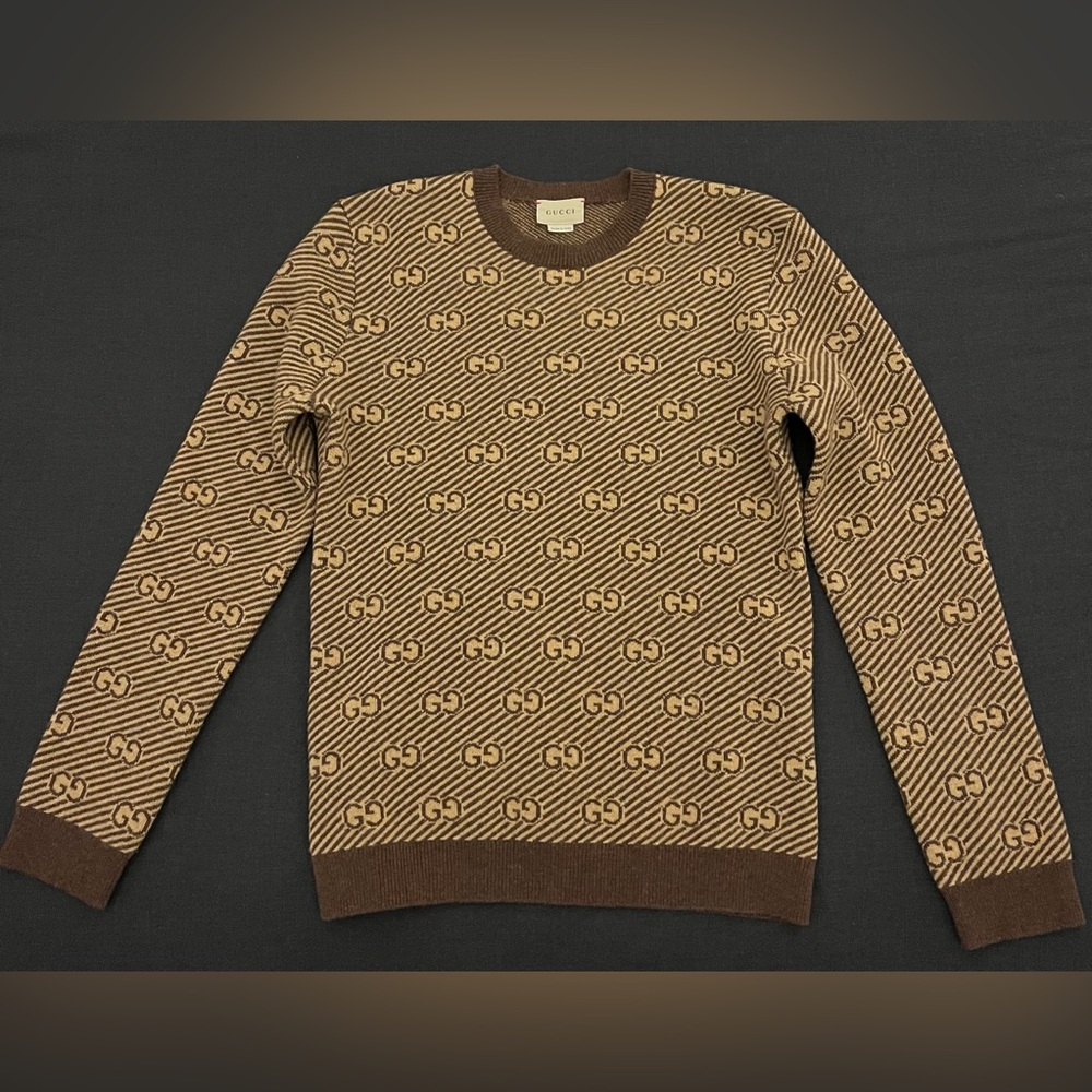Gucci Kids Sweater GG Brown size Boys 12